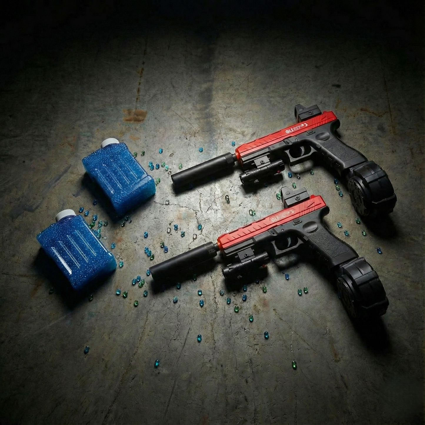 Výhodný balíček - 2× Gelshot Glock G-17 pistole + 2× náboje